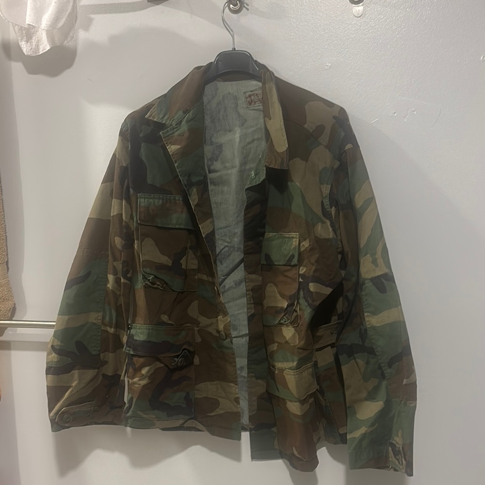 Green and Brown Military Field Jacket
